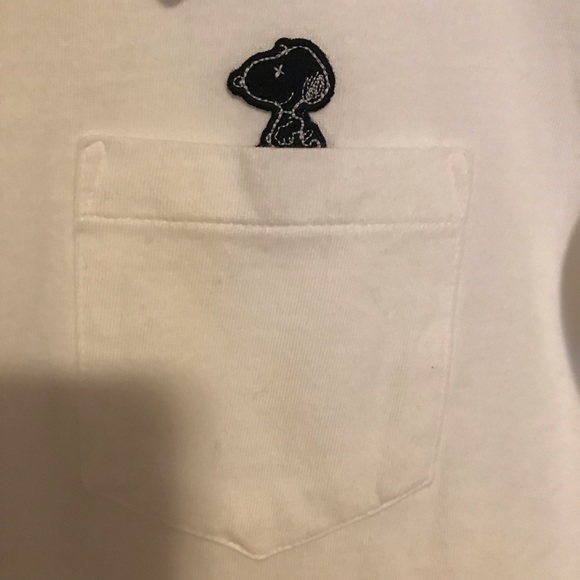 Kaws NWT Kaws x Snoppy white T-shirt white cute - Picture 3 of 4